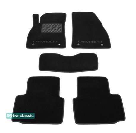 Двошарові килимки Sotra Classic Black для Chevrolet Malibu (mkVIII) 2012-2016 - Фото 1