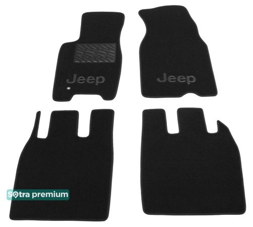 Двошарові килимки Sotra Premium Black для Jeep Grand Cherokee (mkII)(WJ) 1999-2004 - Фото 1