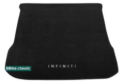 Двошарові килимки Sotra Classic Black для Infiniti QX60 (mkI)(складений 3 ряд)(багажник) 2013-2020 - Фото 1
