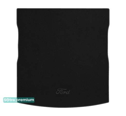 Двошарові килимки Sotra Premium Black для Ford S-Max (mkII)(5 місць)(багажник) 2015→ - Фото 1