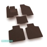 Двошарові килимки Sotra Premium Chocolate для Kia Cadenza (mkI) 2010-2016 - Фото 1