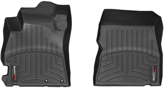 Коврики Weathertech Black для Nissan Note (E12)/ Sunny (N17)(trunk lever on driver floor side)(small centre console)(1 row) 2012-2020 - Фото 1
