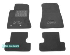 Двухслойные коврики Sotra Premium Grey для Ford Mustang (mkVI) 2015→