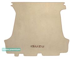 Двухслойные коврики Sotra Premium Beige для Isuzu Trooper (mkII)(багажник) 1992-2002