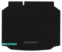 Двошарові килимки Sotra Premium Black для Seat Leon (mkIII)(хетчбек)(багажник) 2012-2020 - Фото 1