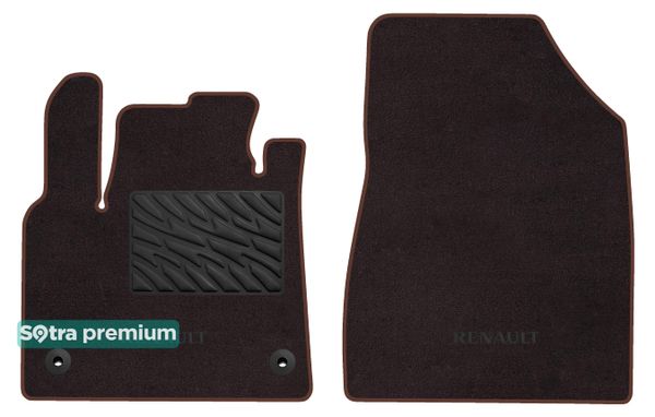 Двошарові килимки Sotra Premium Chocolate для Renault Kangoo (mkIII)(вантажний) 2021→ - Фото 1