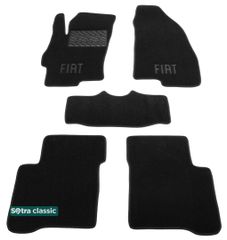 Двошарові килимки Sotra Classic Black для Fiat Linea (mkI) 2007-2015
