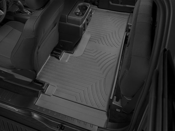 Коврики Weathertech Black для Ford Super Duty (extended cab)(mkIV)(1 row bucket seats) 2017→ - Фото 3