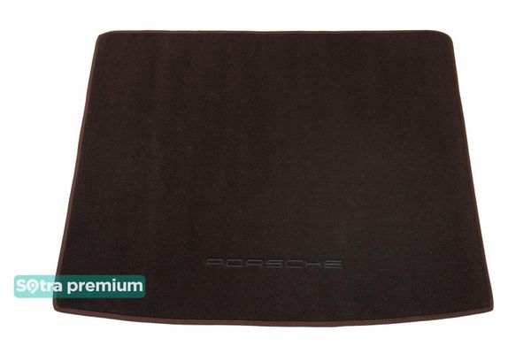 Двошарові килимки Sotra Premium Chocolate для Porsche Cayenne (mkII)(між полозамии)(багажник) 2010-2017 - Фото 1