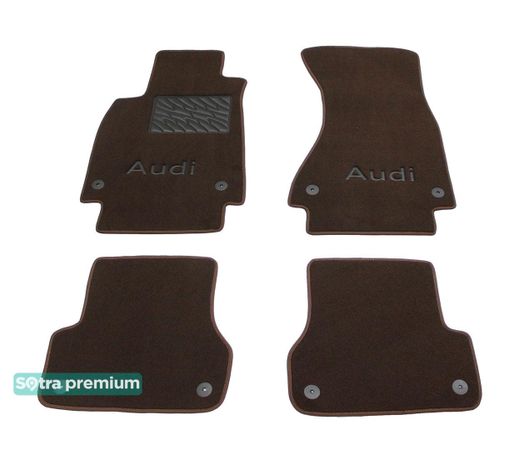 Двошарові килимки Sotra Premium Chocolate для Audi A6/S6/RS6 (mkIV)(C7) 2011-2018 - Фото 1