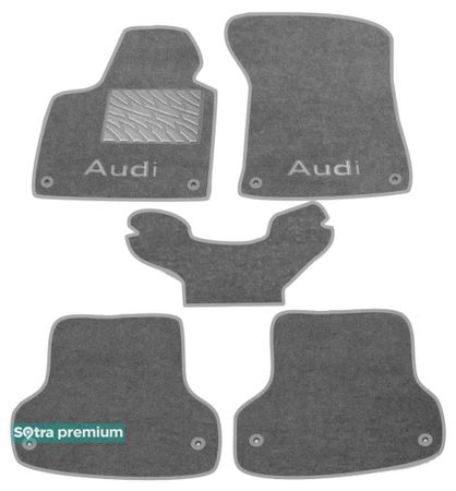 Двошарові килимки Sotra Premium Grey для Audi A3/S3 (mkI) 1996-2003 - Фото 1