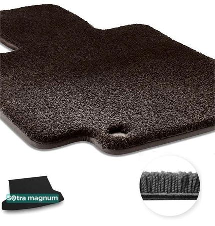 Двошарові килимки Sotra Magnum Black для Honda M-NV (mkI)(електро)(із запаскою)(багажник) 2020→ - Фото 1