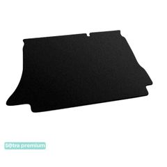 Двошарові килимки Sotra Premium Black для Daewoo Lanos (mkI)(хетчбек)(багажник) 1997-2017