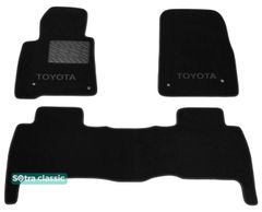 Двухслойные коврики Sotra Classic Black для Toyota Land Cruiser (J200)(1-2 ряд) 2007-2012