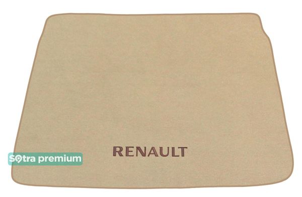 Двухслойные коврики Sotra Premium Beige для Renault Kadjar (mkI)(багажник) 2015-2022 - Фото 1
