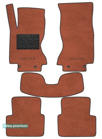 Двошарові килимки Sotra Premium Terracotta для Jaguar S-Type (mkI)(X202; X204; X206) 2002-2008 - Фото 1