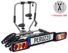 Велокріплення з кріпленням для лиж  Peruzzo 668-3 Siena 3 + 389 Ski & Snowboard Carrier - Фото 1