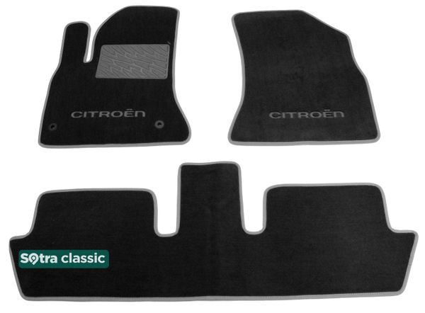 Двухслойные коврики Sotra Classic Black для Citroen C4 Picasso (mkI)(1-2 ряд) 2006-2013 - Фото 1