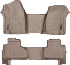 Коврики Weathertech Beige для Chevrolet Tahoe; GMC Yukon (mkIV)(1-2 row) 2015→