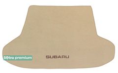 Двухслойные коврики Sotra Premium Beige для Subaru Outback (mkV)(багажник) 2014-2019