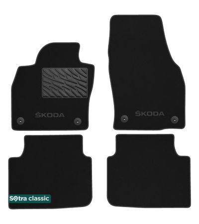 Двошарові килимки Sotra Classic Black для Skoda Scala (mkI) 2019→ - Фото 1