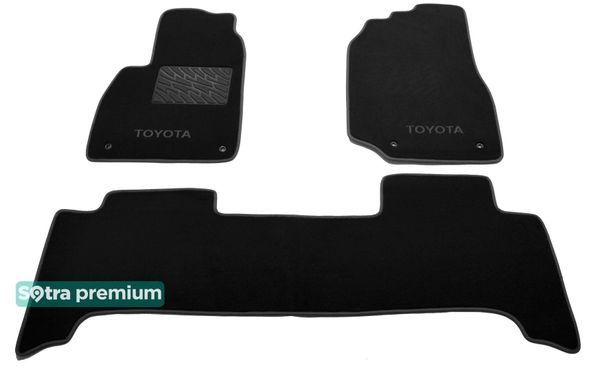 Двошарові килимки Sotra Premium Black для Toyota Land Cruiser (J100) 1998-2007 - Фото 1