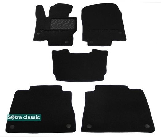 Двошарові килимки Sotra Classic Black для Mercedes-Benz GLE-Class (W167) 2019→ - Фото 1