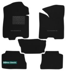 Двухслойные коврики Sotra Classic Black для Hummer H2 (mkI) 2002-2009