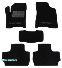 Двошарові килимки Sotra Premium Black для ЗАЗ Форза (mkI)(хетчбек) 2011-2017