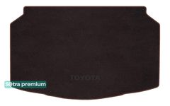 Двошарові килимки Sotra Premium Chocolate для Toyota Yaris (mkIV)(без дворівневої підлоги)(нижній рівень)(багажник) 2019→ - Фото 1