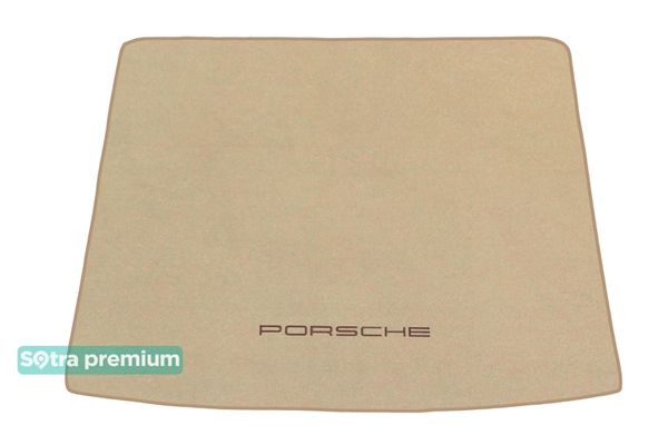 Двошарові килимки Sotra Premium Beige для Porsche Cayenne (mkII)(між полозамии)(багажник) 2010-2017 - Фото 1