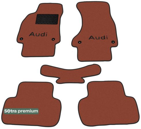 Двошарові килимки Sotra Premium Terracotta для Audi A4/S4/RS4 (mkIV)(B8) 2008-2016 - Фото 1
