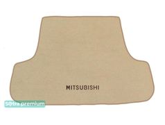 Двошарові килимки Sotra Premium Beige для Mitsubishi Pajero Sport (mkI)(багажник) 1996-2008 - Фото 1