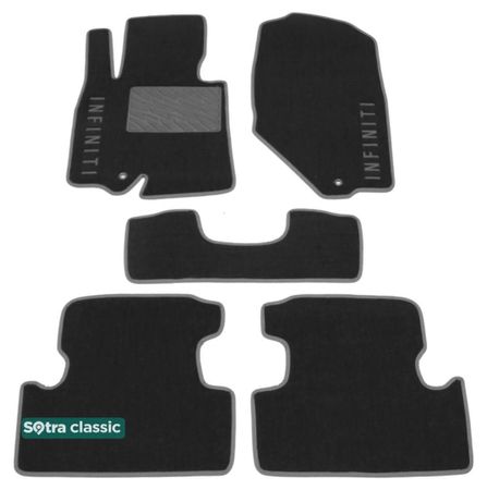 Двошарові килимки Sotra Classic Grey для Infiniti EX / QX50 (mkI) 2008-2017 - Фото 1
