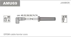 Дроти запалювання Janmor AMU69 для Chrysler Voyager 3.3 (EGA) / 3.3 AWD (R00)