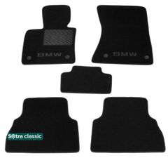 Двухслойные коврики Sotra Classic Black для BMW X5 (E70) / X6 (E71)(с липучками) 2007-2014