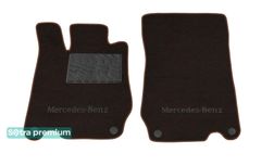Двошарові килимки Sotra Premium Chocolate для Mercedes-Benz SL-Class (R230) 2006-2011 - Фото 1