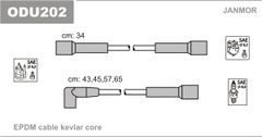 Дроти запалювання Janmor ODU202 для Opel Corsa (A) 1.0 (10 S) / 1.2 (12 S) / 1.2S (12 ST / 12 S)