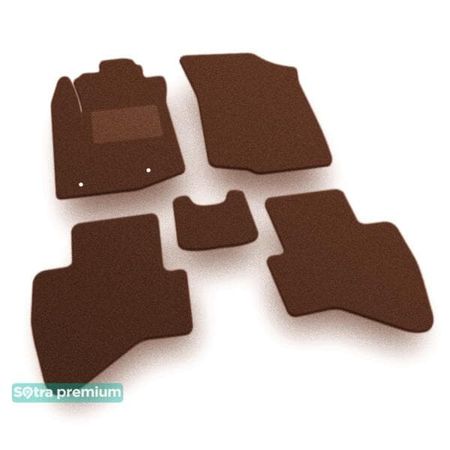 Двошарові килимки Sotra Premium Chocolate для Toyota Aygo (mkII) 2014-2022 - Фото 1