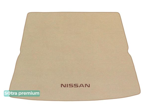 Двухслойные коврики Sotra Premium Beige для Nissan Patrol (mkVI)(Y62)(сложенный 3 ряд)(багажник) 2010→ / Armada (mkII)(Y62)(сложенный 3 ряд)(багажник) 2016→ - Фото 1