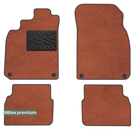 Двошарові килимки Sotra Premium Terracotta для Saab 9-3 (mkII) 2002-2014 - Фото 1