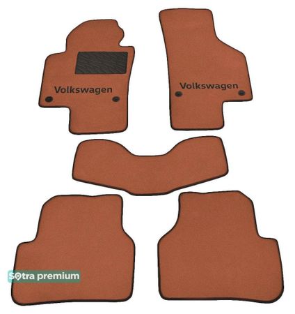 Двошарові килимки Sotra Premium Terracotta для Volkswagen Passat (mkVIII)(B7) 2010-2014 / CC (A6-A7) 2008-2017 - Фото 1