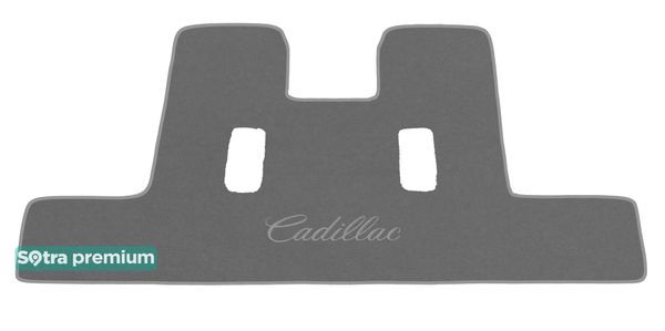 Двухслойные коврики Sotra Premium Grey для Cadillac Escalade (mkIII)(багажник) 2007-2014 - Фото 1