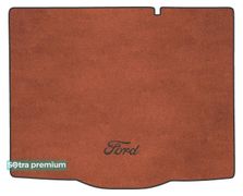 Двошарові килимки Sotra Premium Terracotta для Ford Focus (mkIV)(хетчбек)(нижній)(з докаткою)(багажник) 2018→ - Фото 1
