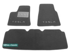 Двухслойные коврики Sotra Classic Grey для Tesla Model S (mkI) 2014→