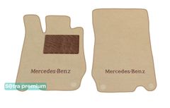 Двошарові килимки Sotra Premium Beige для Mercedes-Benz SL-Class (R230) 2006-2011 - Фото 1