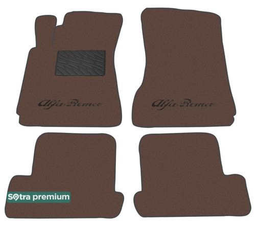 Двошарові килимки Sotra Premium Chocolate для Alfa Romeo Brera (mkI) 2005-2010 - Фото 1