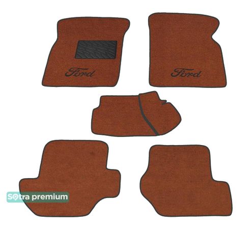 Двошарові килимки Sotra Premium Terracotta для Ford Fiesta (mkIII) 1989-1997 - Фото 1