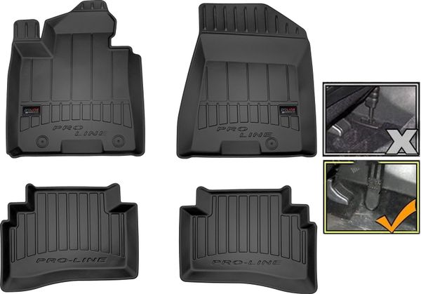 Гумові килимки Frogum Proline 3D для Kia Sportage (mkIV) 2015-2021; Hyundai Tucson (mkIII) 2015-2020 (без натягувача ременя) - Фото 1