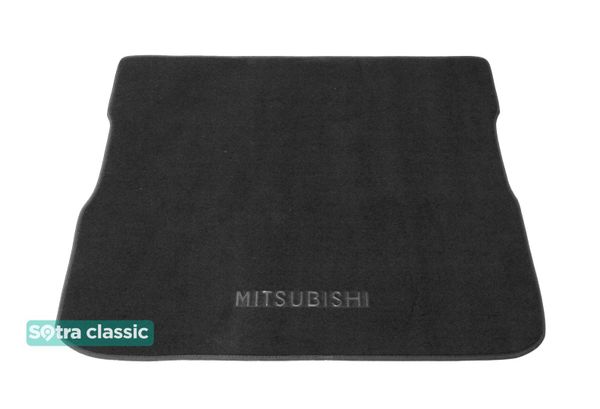 Двошарові килимки Sotra Classic Grey для Mitsubishi Grandis (mkI)(складений 3 ряд)(багажник) 2003-2011 - Фото 1